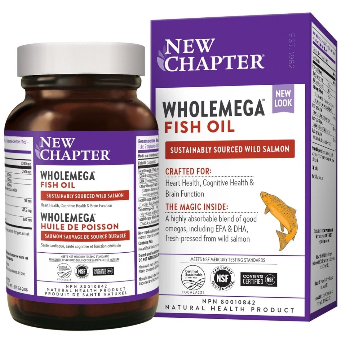 New Chapter Wholemega, 1000mg