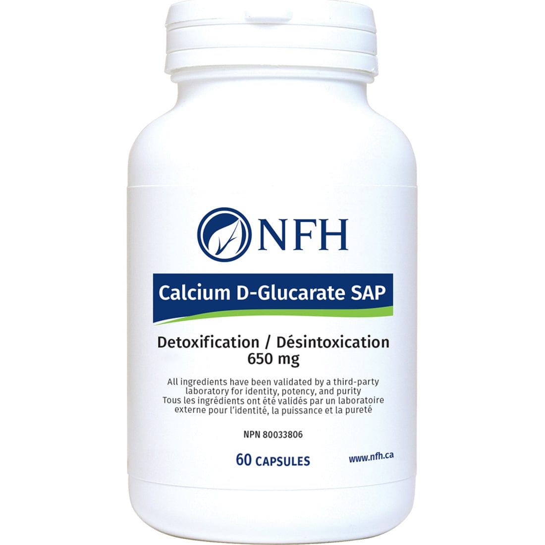 NFH Calcium D-Glucarate SAP, 60 Capsules