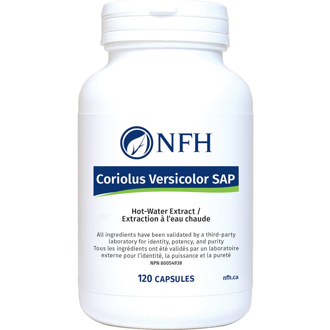 NFH Coriolus Versicolor SAP, Turkey Tail 500mg, Hot-water Extract