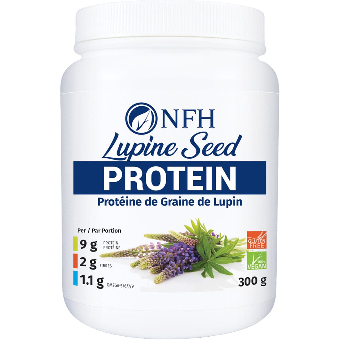 NFH Lupine Seed Protein (Organic, Gluten-Free and Vegan), 300g