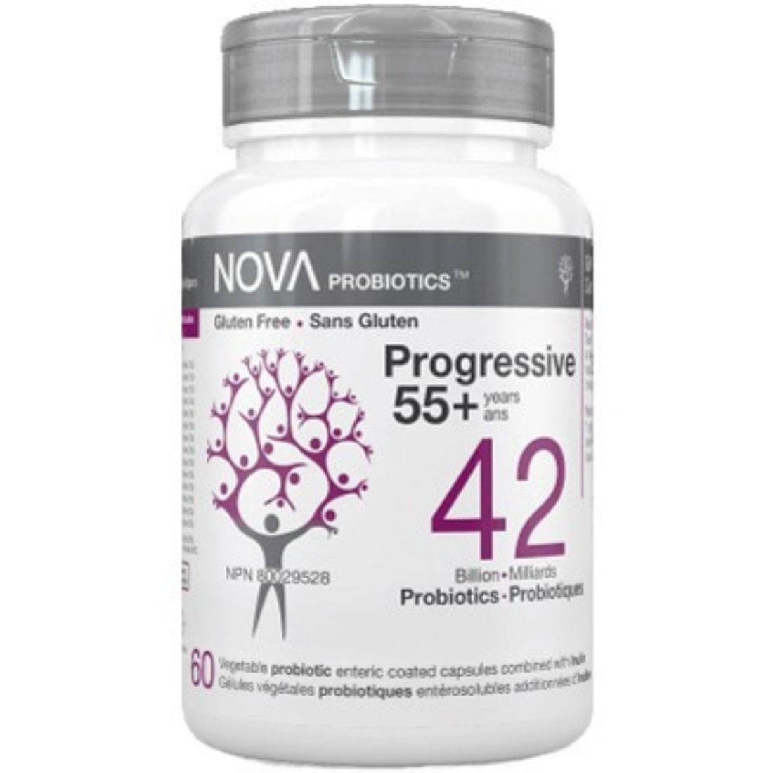 NOVA Progressive 55+ Probiotic 42 Billion, 60 Capsules