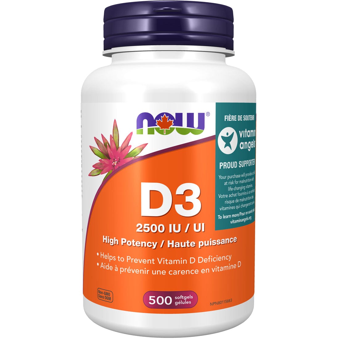 NOW Vitamin D3 2,500IU Softgels