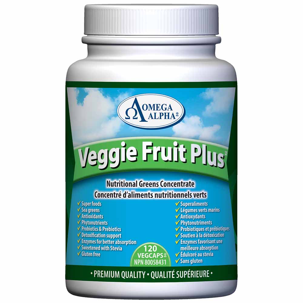 Omega Alpha Veggie Fruit Plus, 120 VCapsules