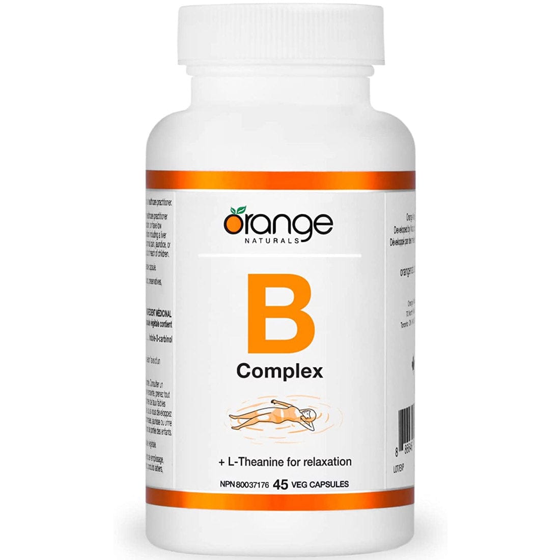 Orange Naturals B-Complex (Full spectrum), 45 Capsules
