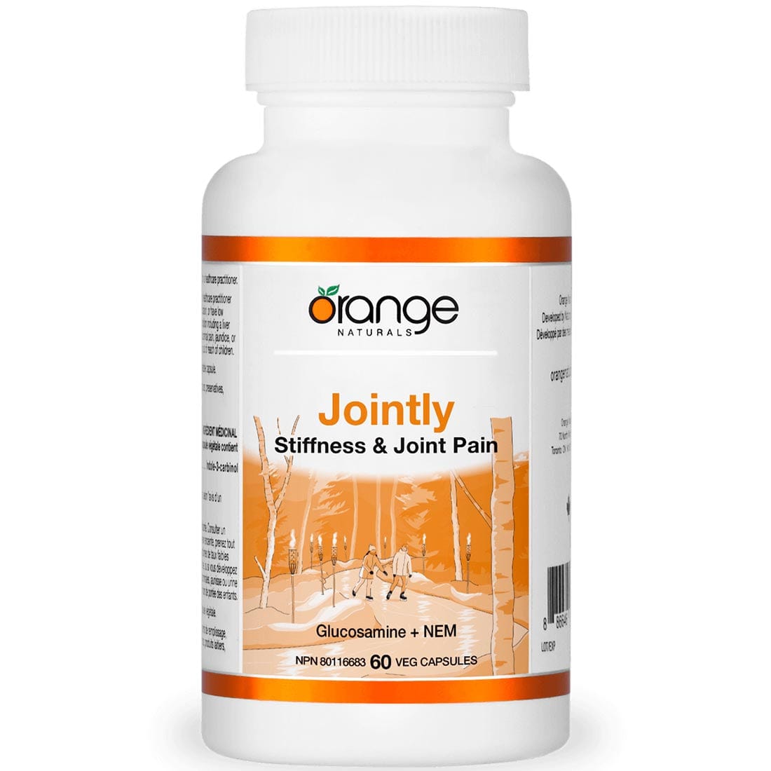 Orange Naturals Jointly, Natural Eggshell Membrane, 60 Vegetable Capsules