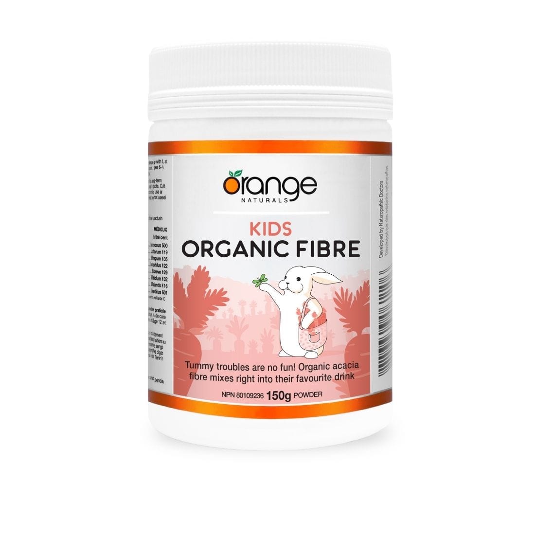 Orange Naturals Kids Organic Fibre, Acacia Fibre, Unflavoured, 150g
