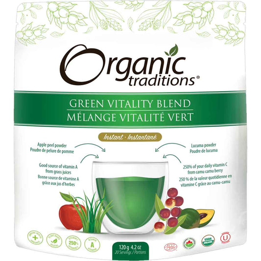 Organic Traditions Green Vitality Blend, 120 g