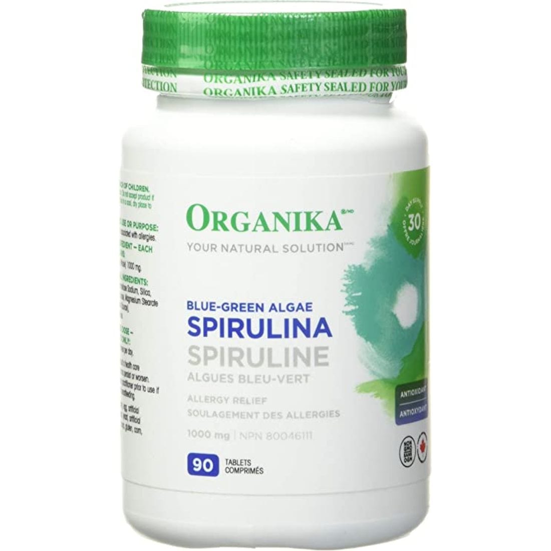 Organika Spirulina 500mg 100% Pure (Blue-Green Algae)