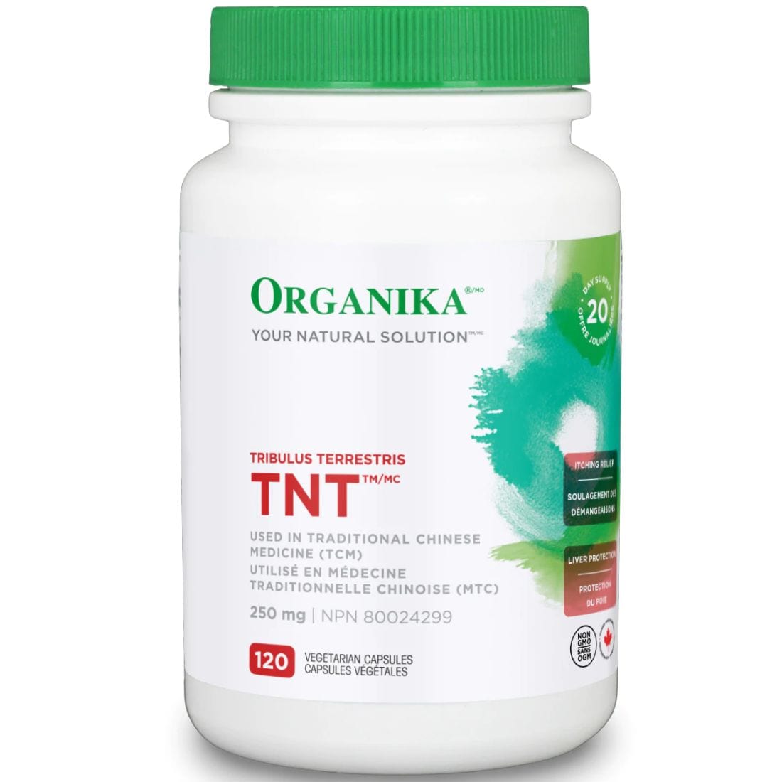 Organika TNT Tribulus Terrestris 250mg, 120 Capsules