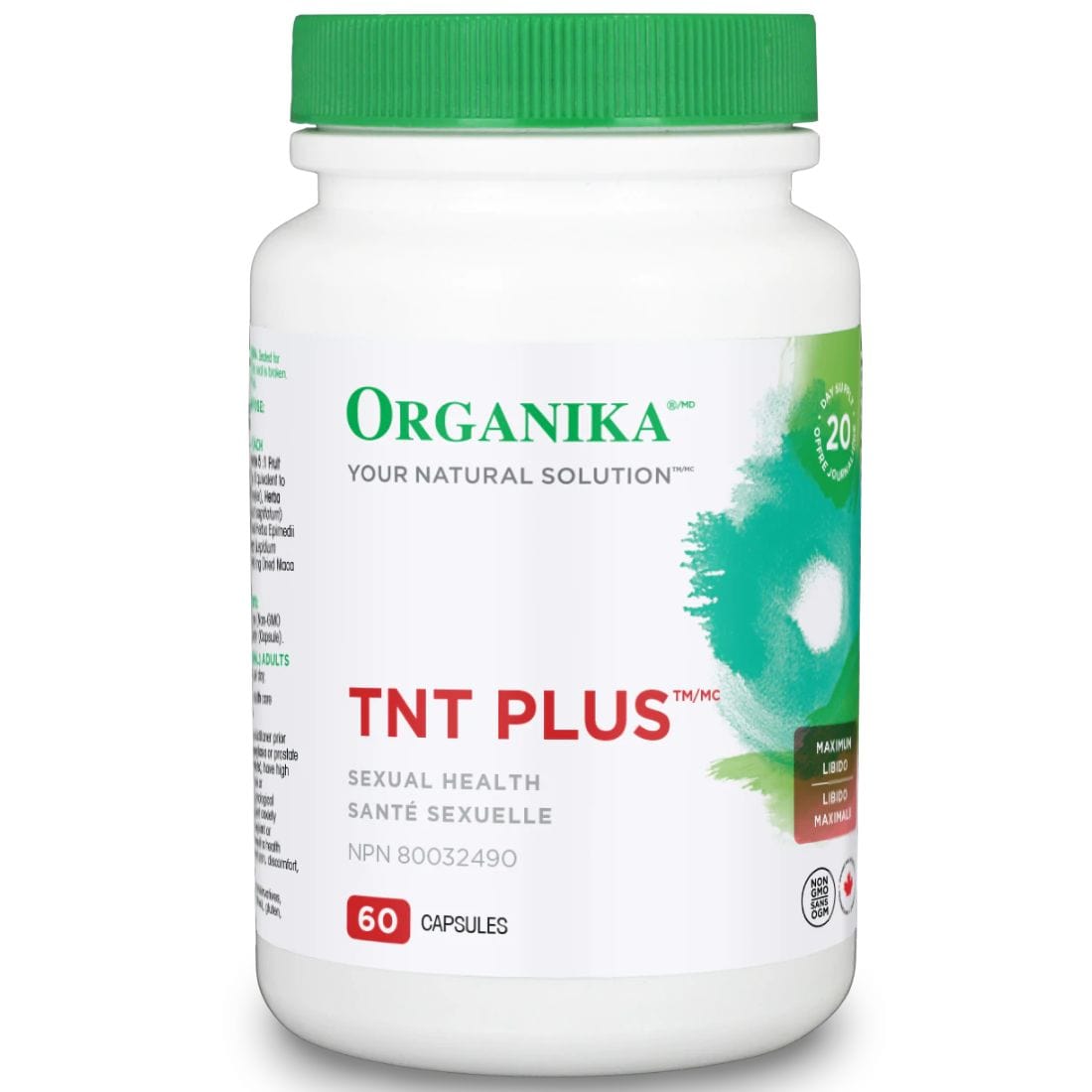 Organika TNT Plus Horny Goat Weed and Maca, 60 Capsules