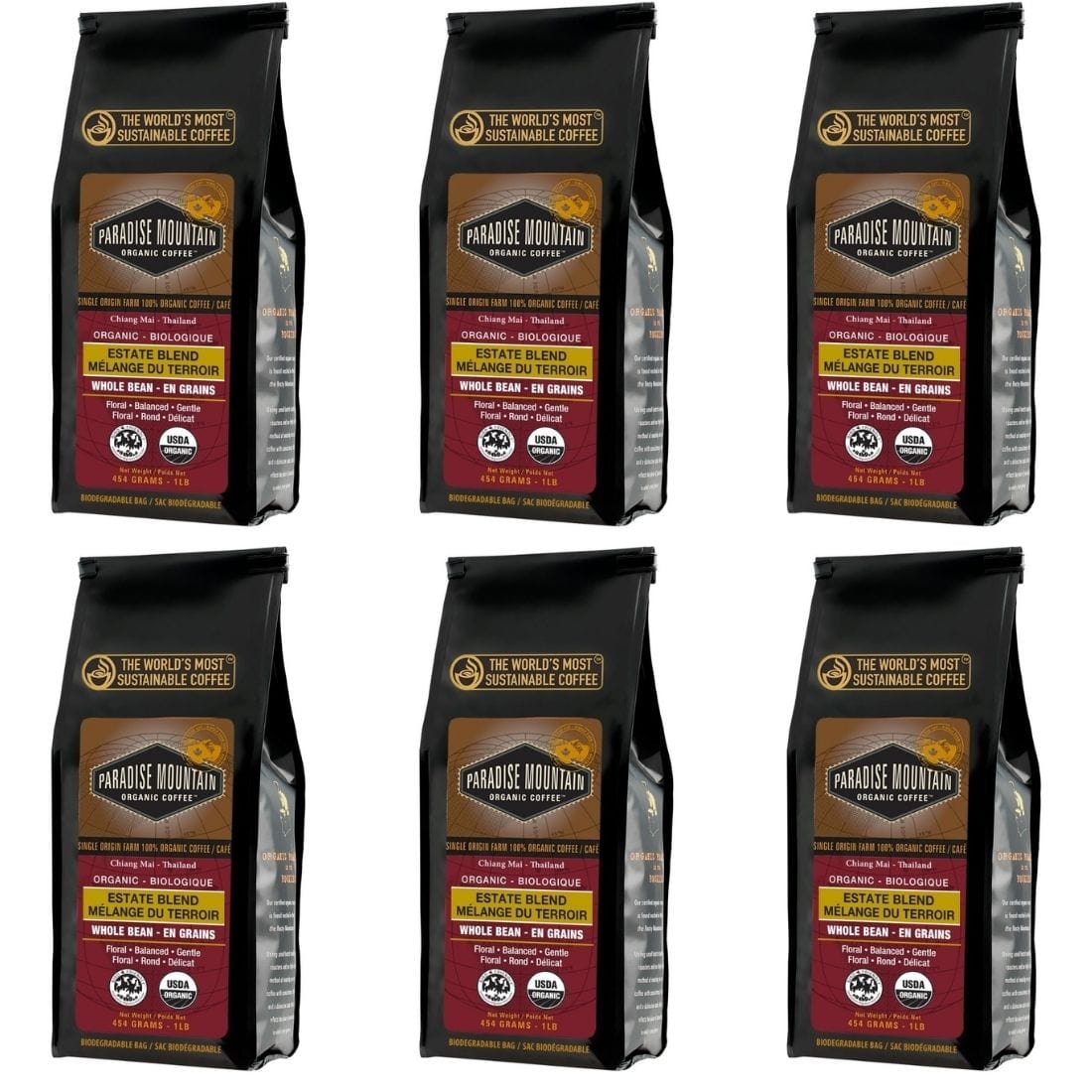 Paradise Mountain Organic Coffee Estate Blend Whole Bean