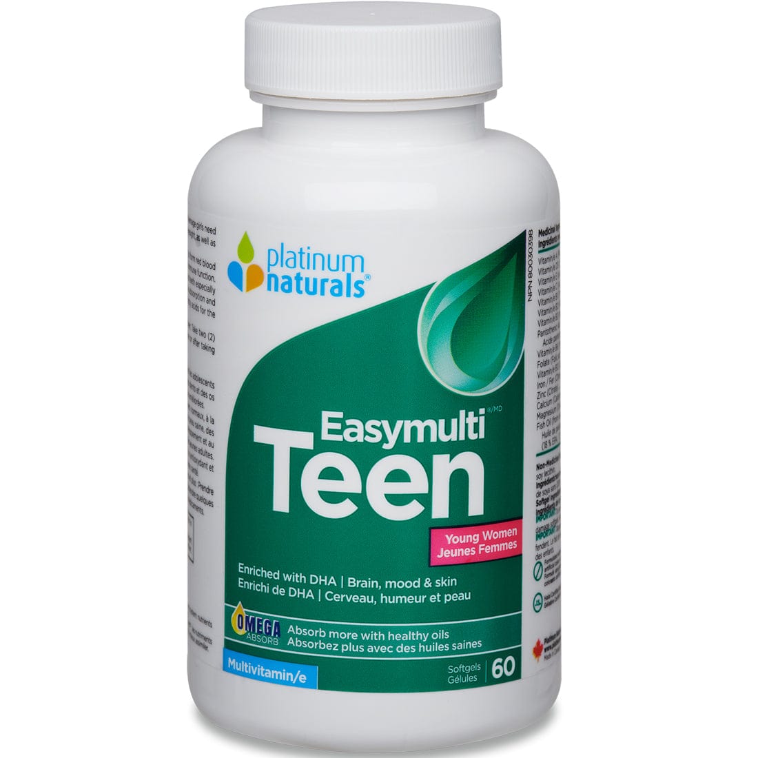 Platinum Naturals Easymulti Teen Young Women (Multivitamin for Teen Girls)