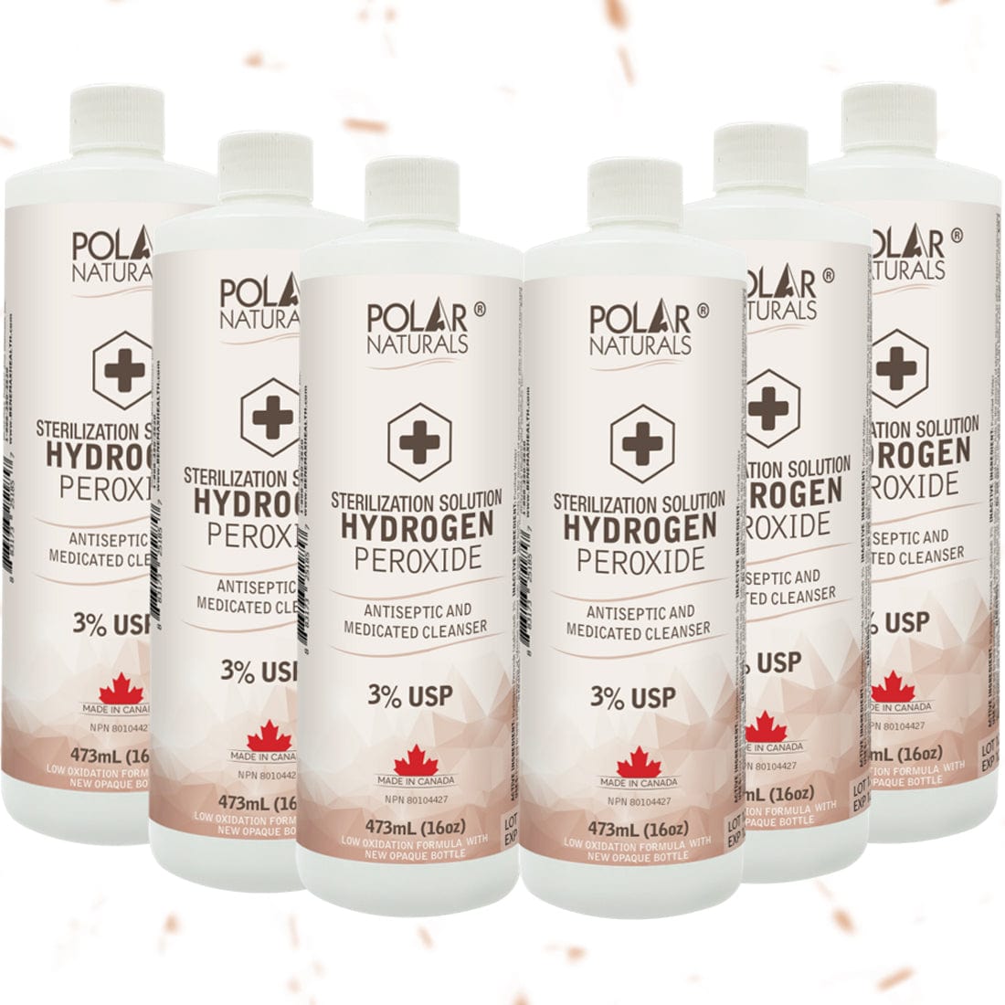 Polar Naturals 3% USP Hydrogen Peroxide, 500ml
