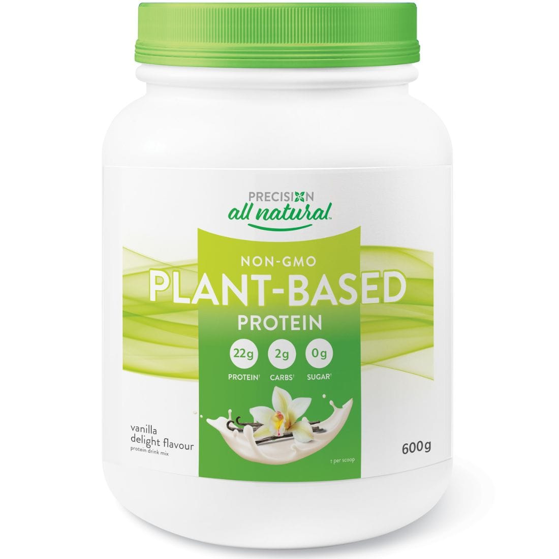 Precision All Natural Plant Based Protein from 6 non-GMO vegetarian sources, 600g