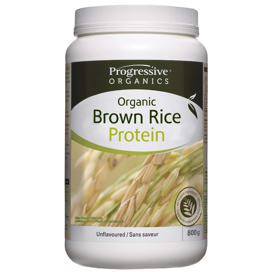 Progressive 100% Organic Brown Rice Protein (Gluten-Free and Non-GMO)