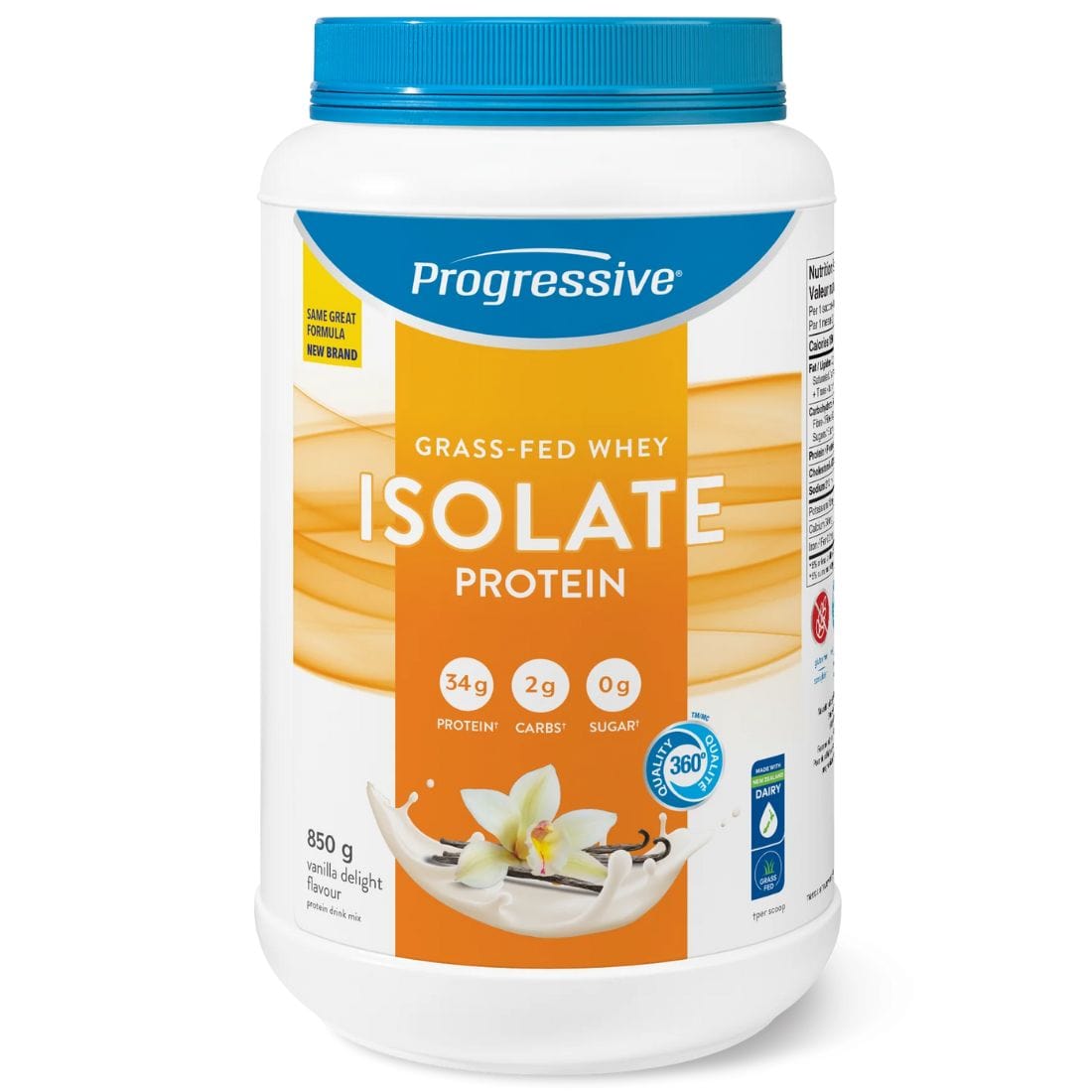 Progressive Grass Fed Whey Isolate (Formerly Precision All Natural Whey Isolate Protein), 100% New Zealand Whey
