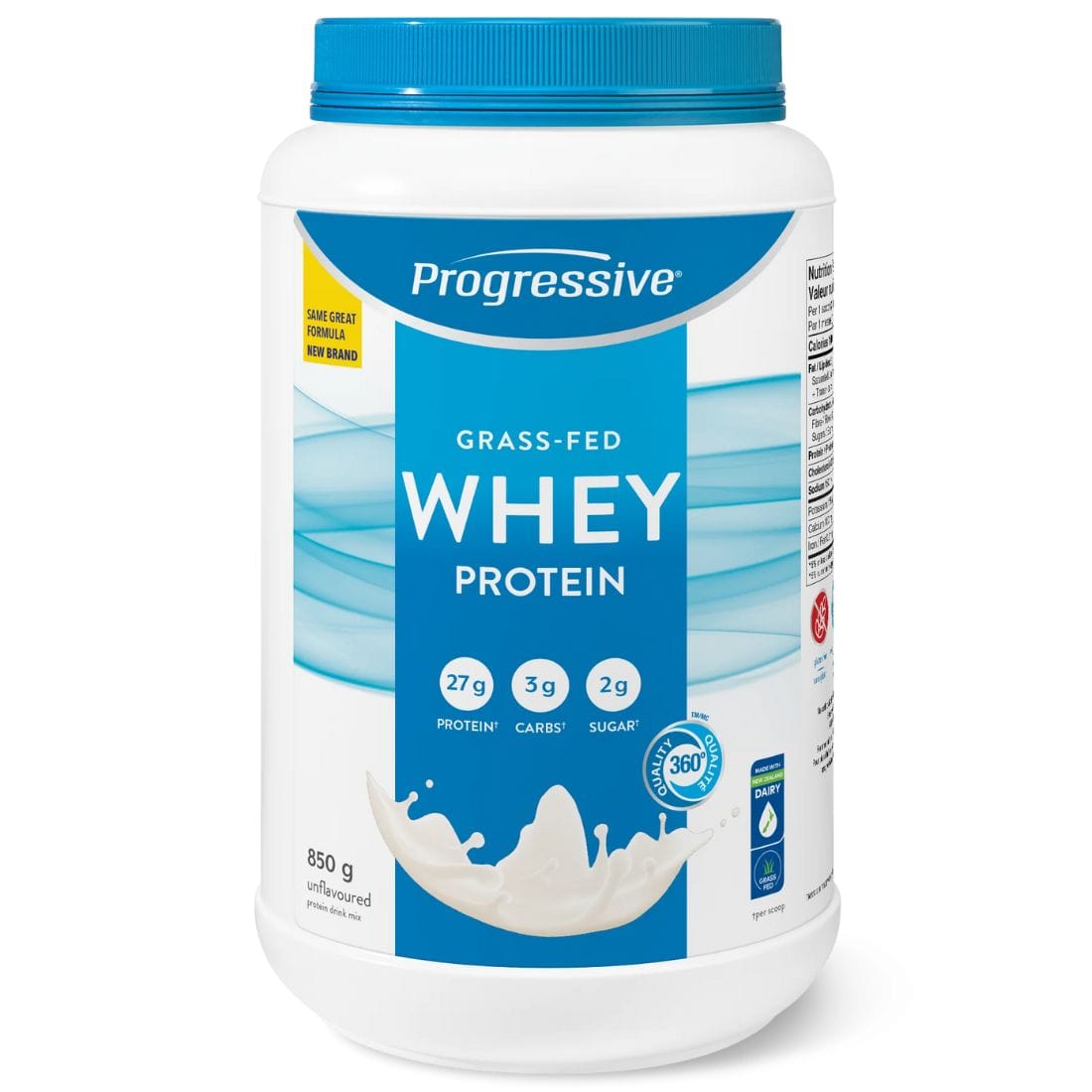 Progressive Grass Fed Whey Protein, 100% New Zealand Whey, Gluten Free Whey Protein Powder