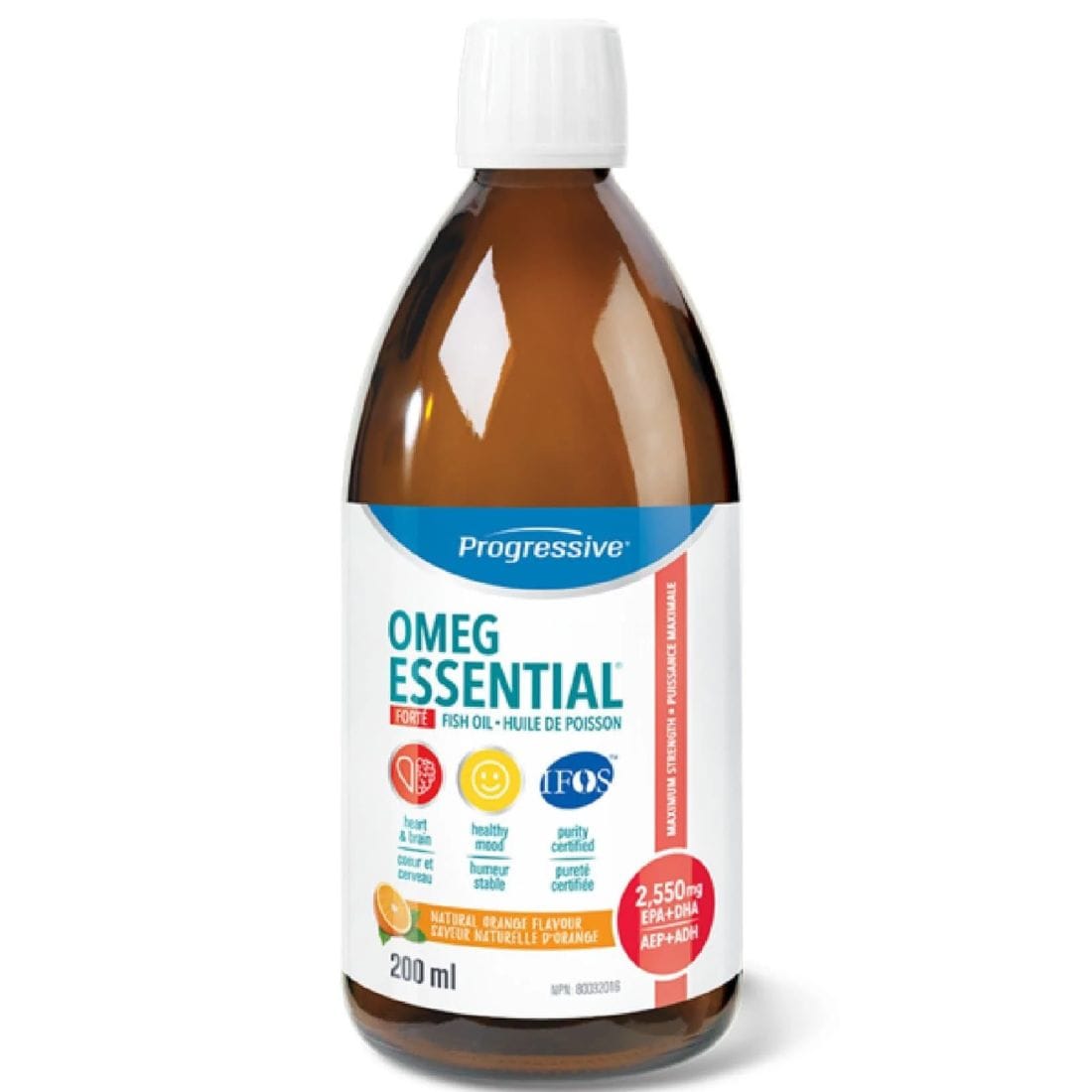 Progressive OmegEssential Forte, Maximum Strength Fish Oil, 200ml Liquid