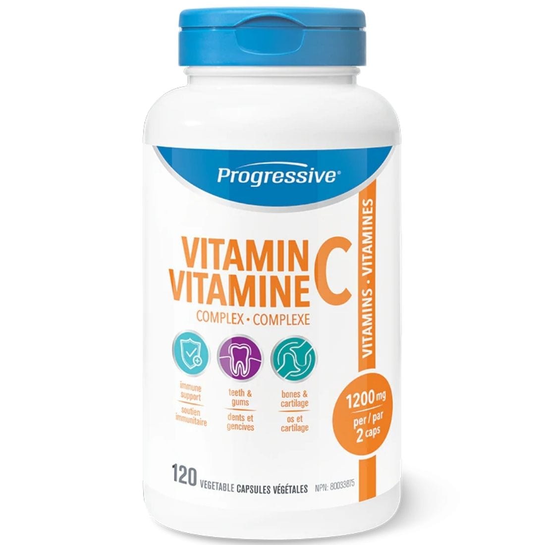 Progressive Vitamin C Complex Capsules, Ultimate Vitamin C Immunity Boosting Blend, 60-120 Capsules
