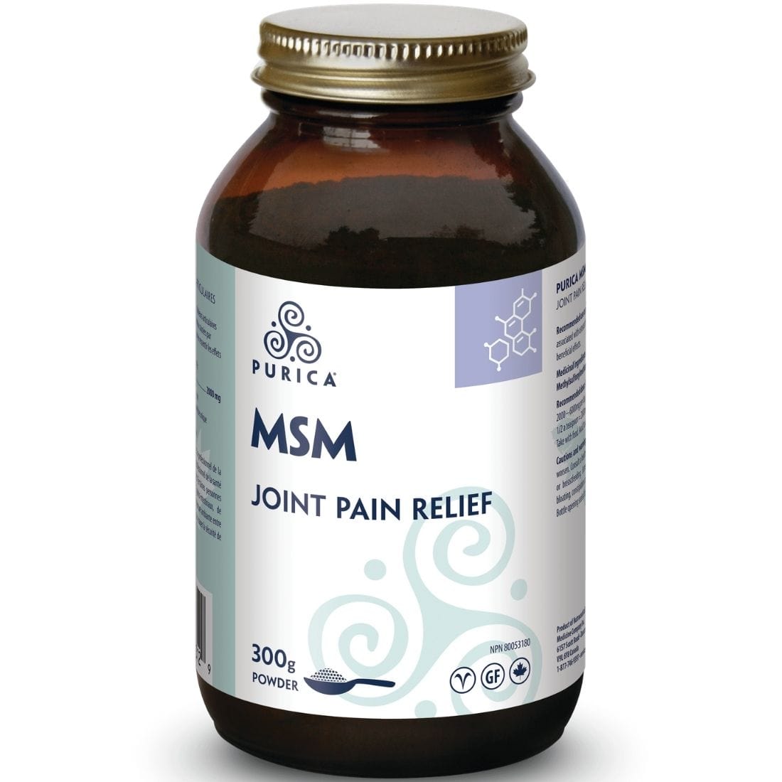 Purica Pure MSM Powder, 300g Powder