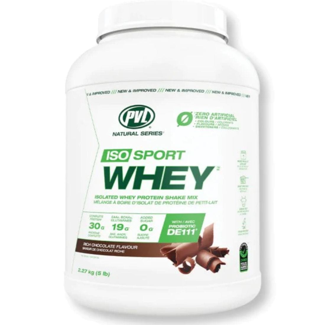 PVL 100% Natural Iso Sport Whey Isolate, Grass Fed