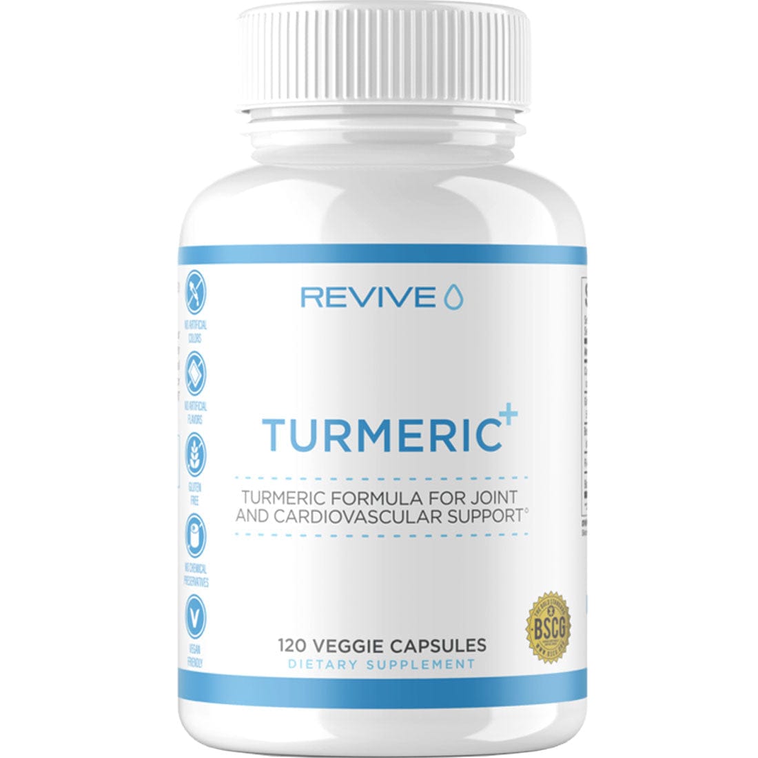 Revive Turmeric+, 120 Veggie Capsules, CLEARANCE PRICING 50% OFF Expires Sept/2025