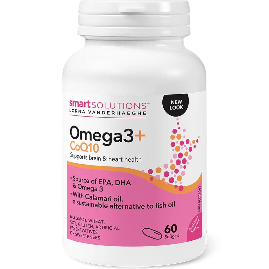 Smart Solutions Omega3 Plus CoQ10, No fishy aftertaste (Formerly Lorna Vanderhaeghe Cala-Q Plus)