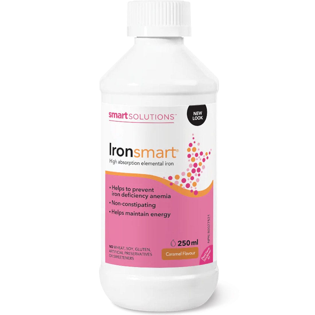 Smart Solutions Ironsmart Liquid Iron Supplement, Non-constipating, Delicious Flavour, 250ml