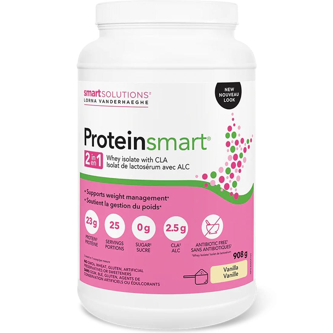 Smart Solutions Proteinsmart Women's Whey Protein with CLA, 908g (Formerly Lorna Vanderhaeghe Proteinsmart)