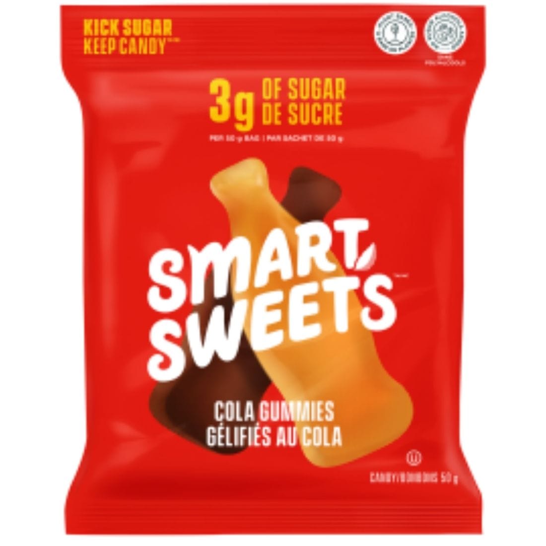 Smart Sweets Cola Gummies, Low Sugar Naturally Sweetened