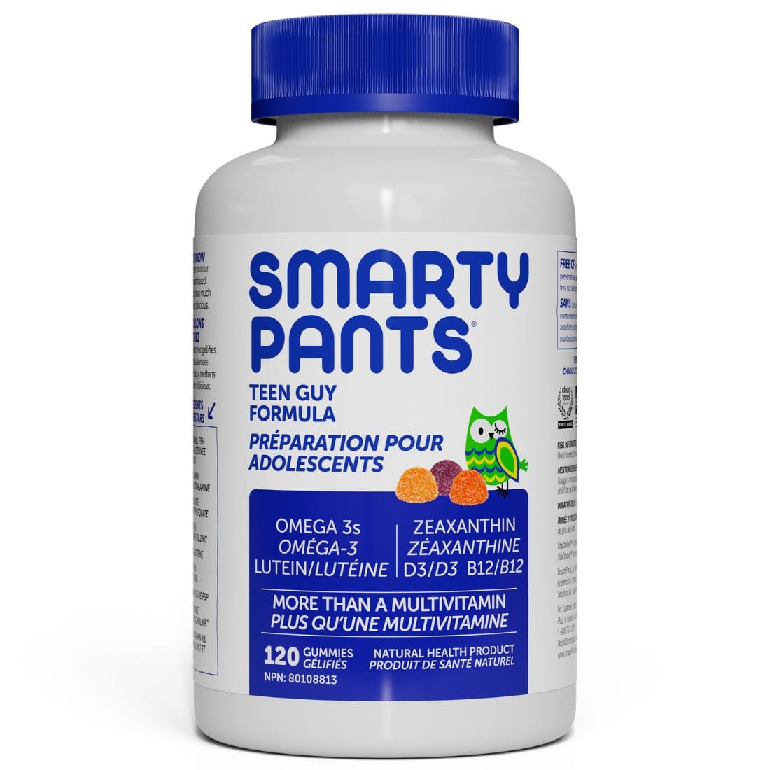 SmartyPants Vitamins Teen Guy Formula Gummy Multivitamins, 120 Gummies