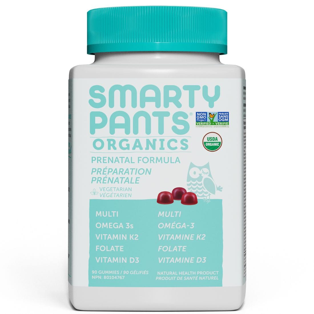 SmartyPants Prenatal Formula Gummy Multivitamins with Folate, B12 and Omega 3