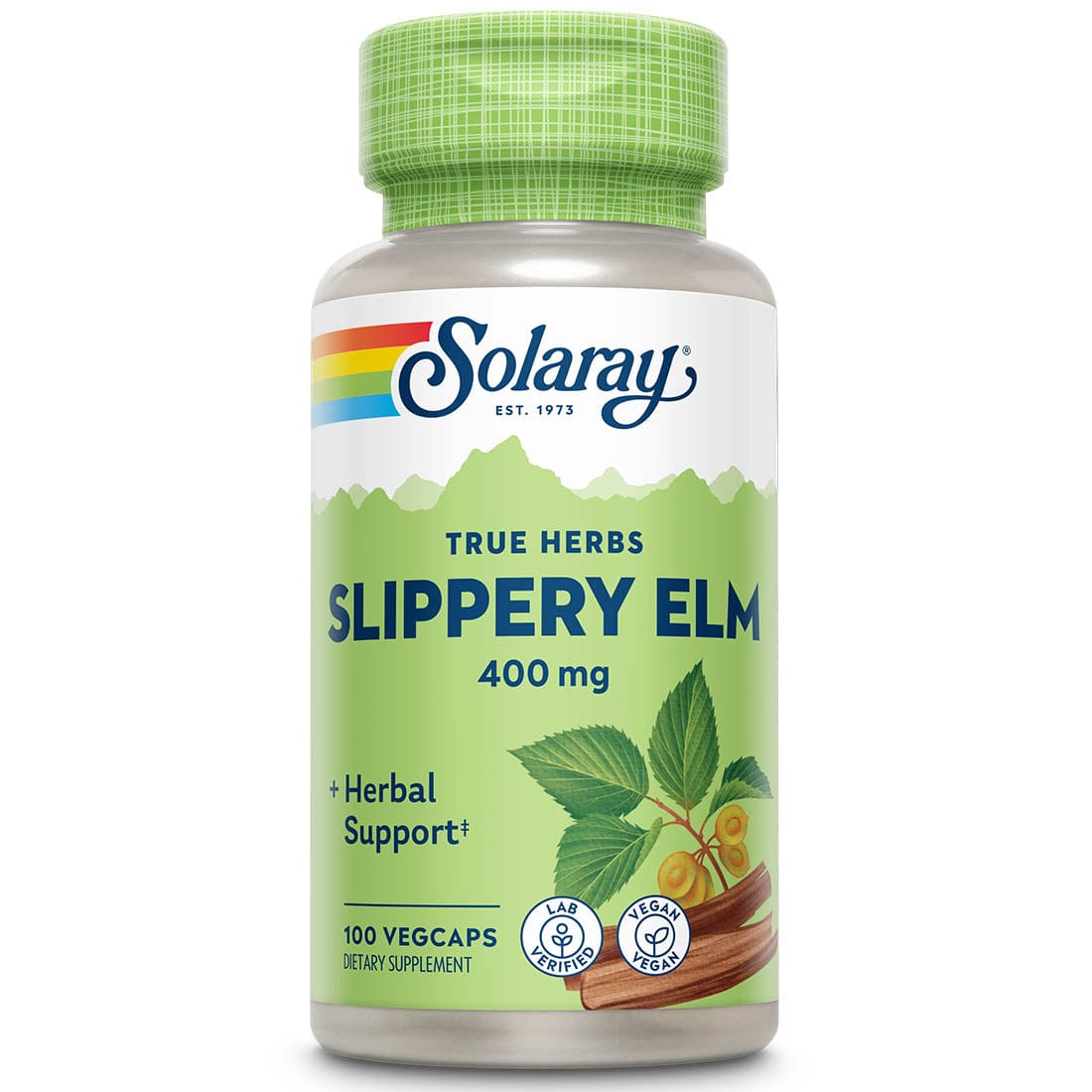 Solaray Slippery Elm 400mg, 100 VegCaps
