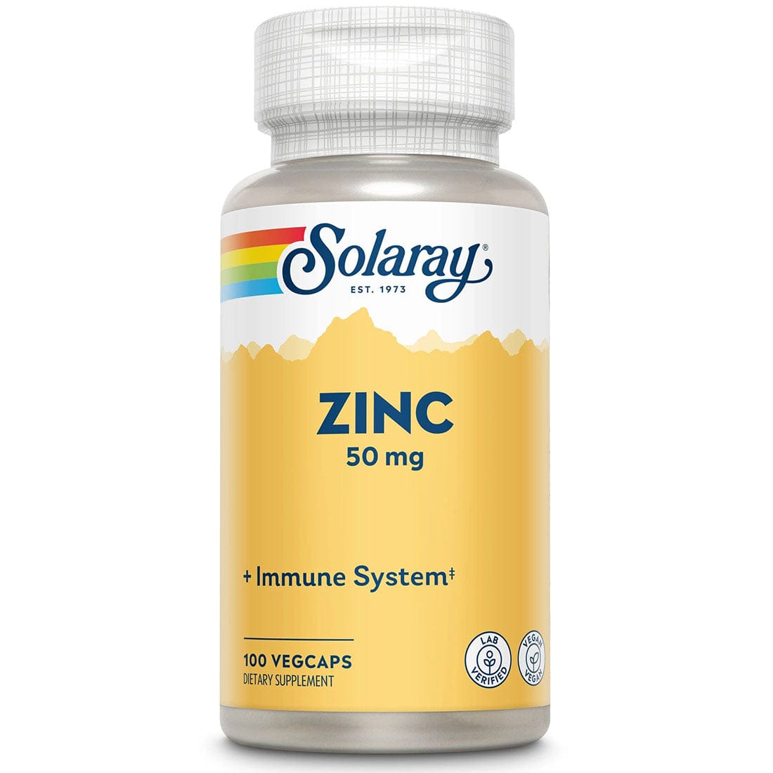 Solaray Zinc 50mg, 100 Vegetable Capsules