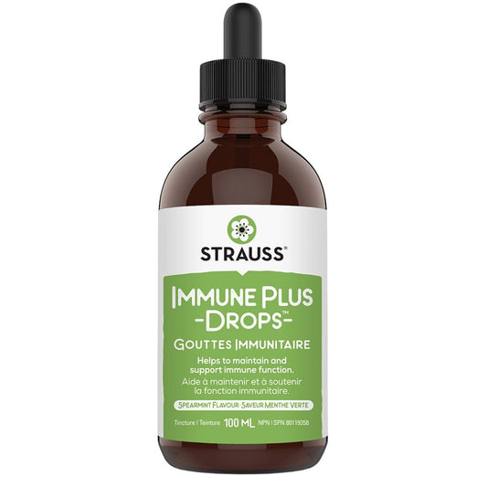 Strauss Immune Plus Drops Spearmint, 100ml