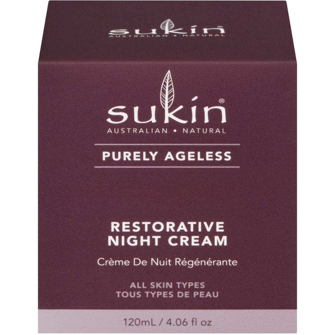 Sukin Purely Ageless Restorative Night Cream, 120 ml, Clearance 40% Off, Final Sale