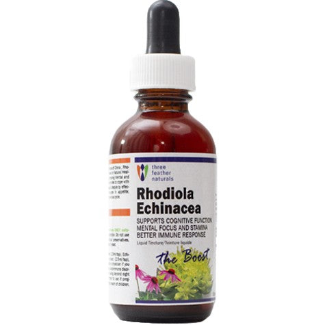 3 Feather Naturals Rhodiola Echinacea (Grown & Made in Canada), 50ml Tincture