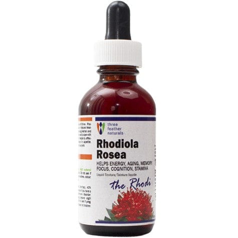 3 Feather Naturals Rhodiola Rosea, 50ml Tincture (Grown & Made in Canada)