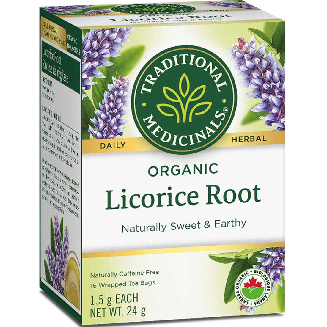 Traditional Medicinals Organic Licorice Root Tea, 16 Wrapped Tea Bags