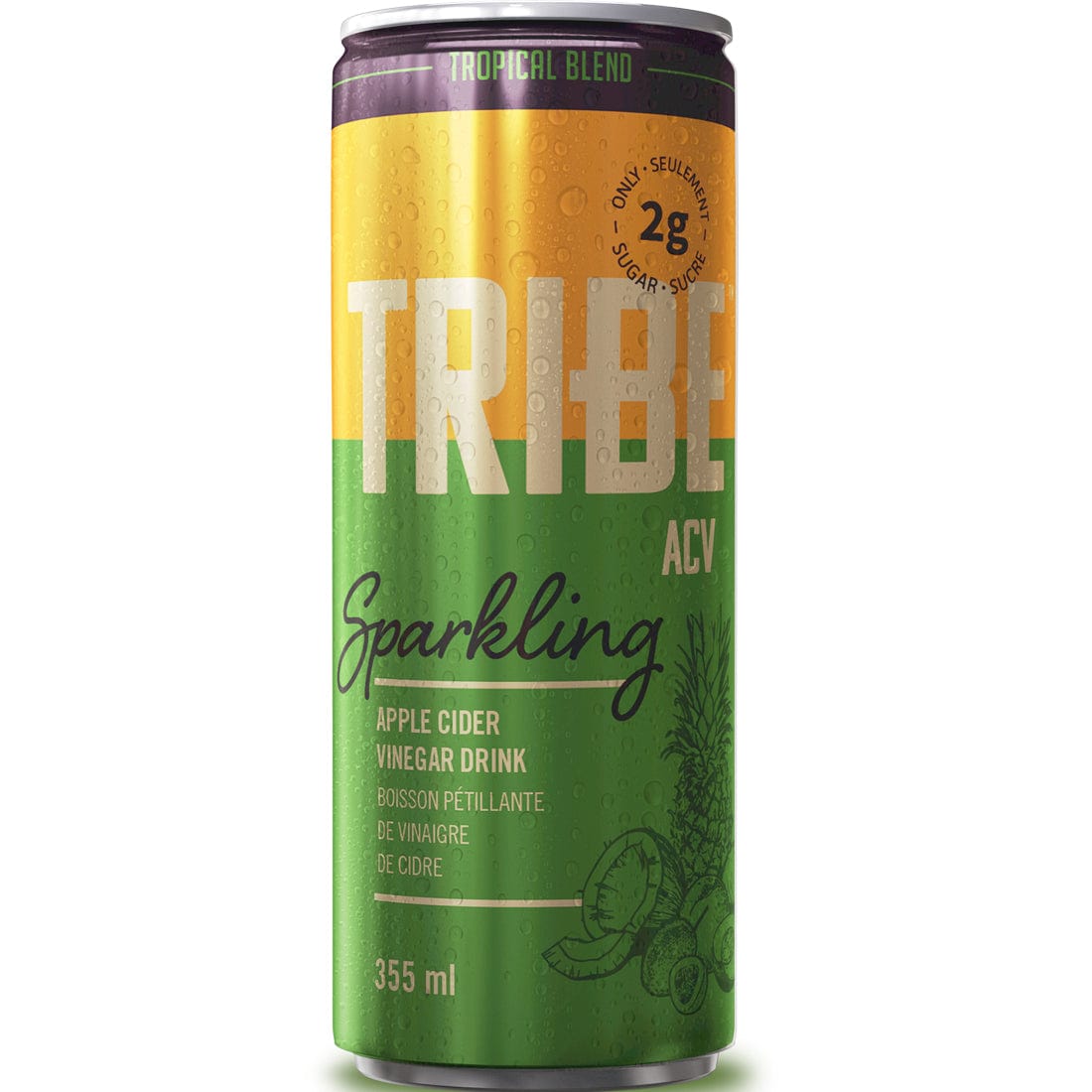 TribeACV Sparkling Apple Cider Vinegar Drink 355ml