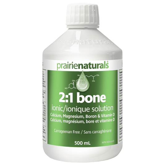 500ml Natural Fruit | Prairie Naturals 2:1 Bone Ionic Solution Liquid