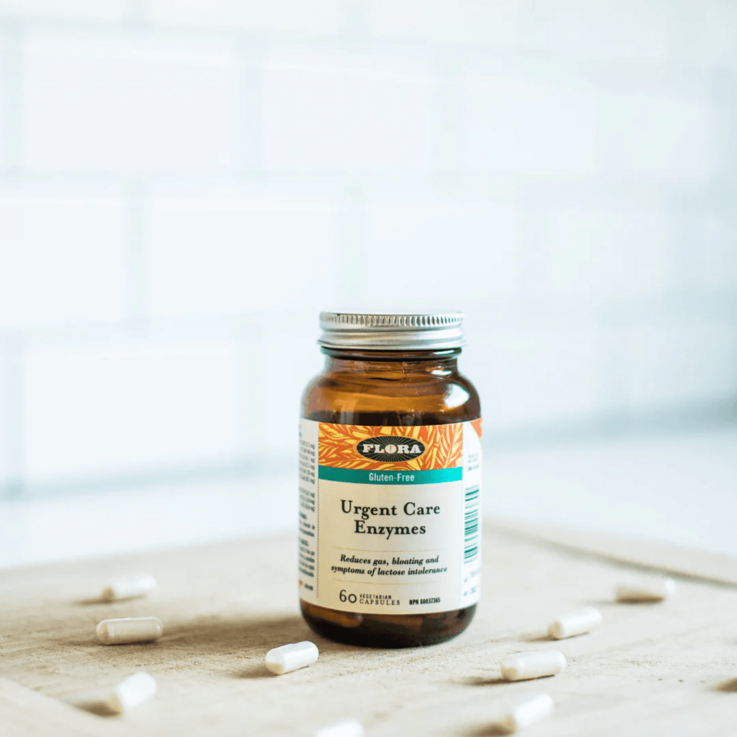 Flora Urgent Care Digestive Enzymes, Targeted Relief for Digestive Discomfort, 60-120 Vegetable Capsules