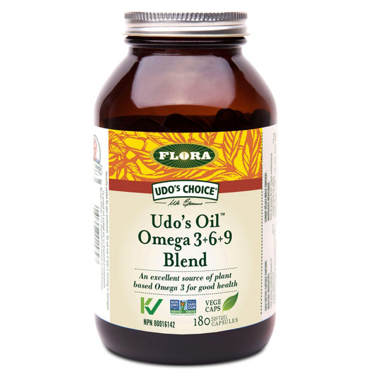 180 Softgel Capsules | Flora Udo's Oil Omega 3, 6 and 9