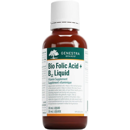 30mL | Genestra Brands Bio Folic Acid + B12 Liquid