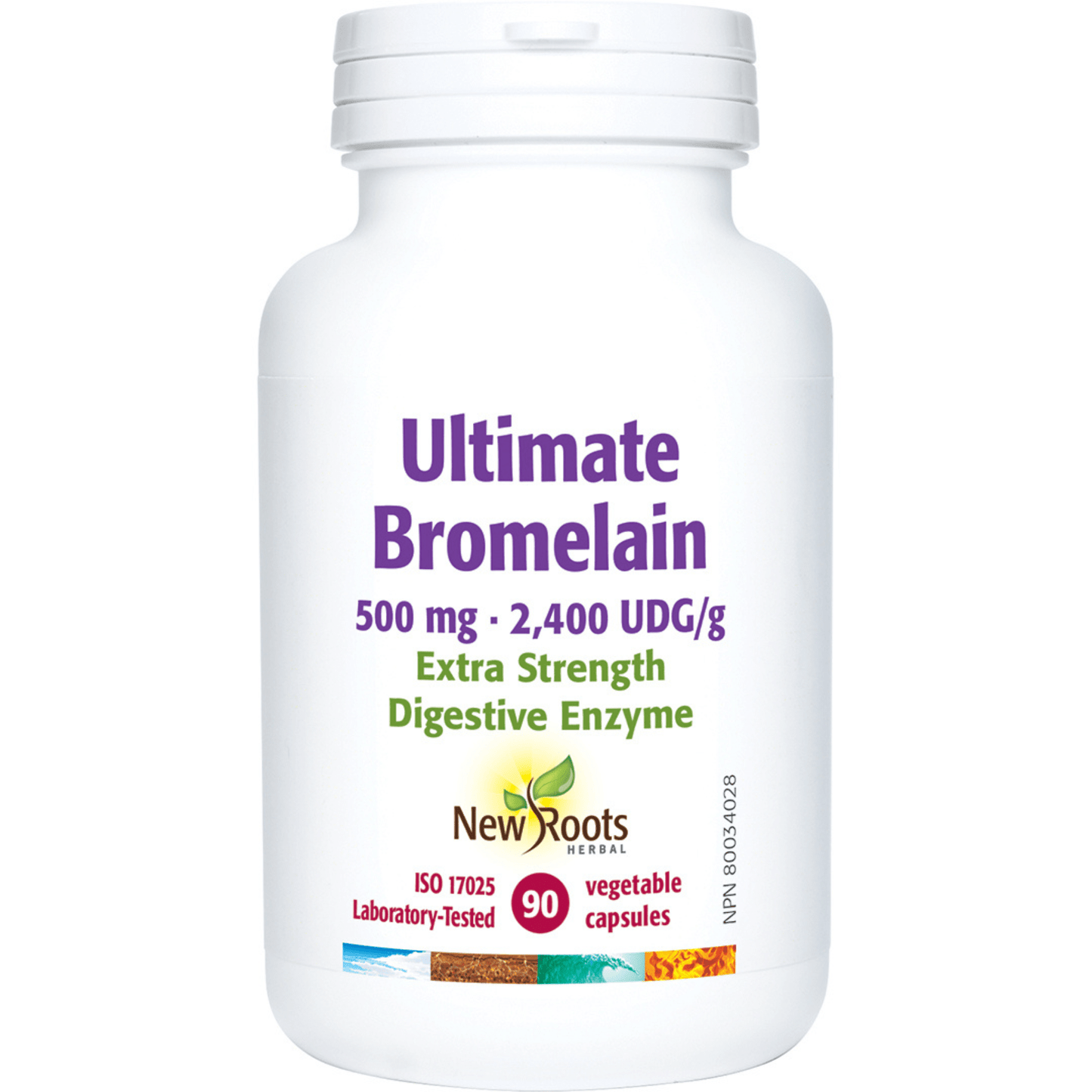 90 Vegetable Capsules | New Roots Ultimate Bromelain