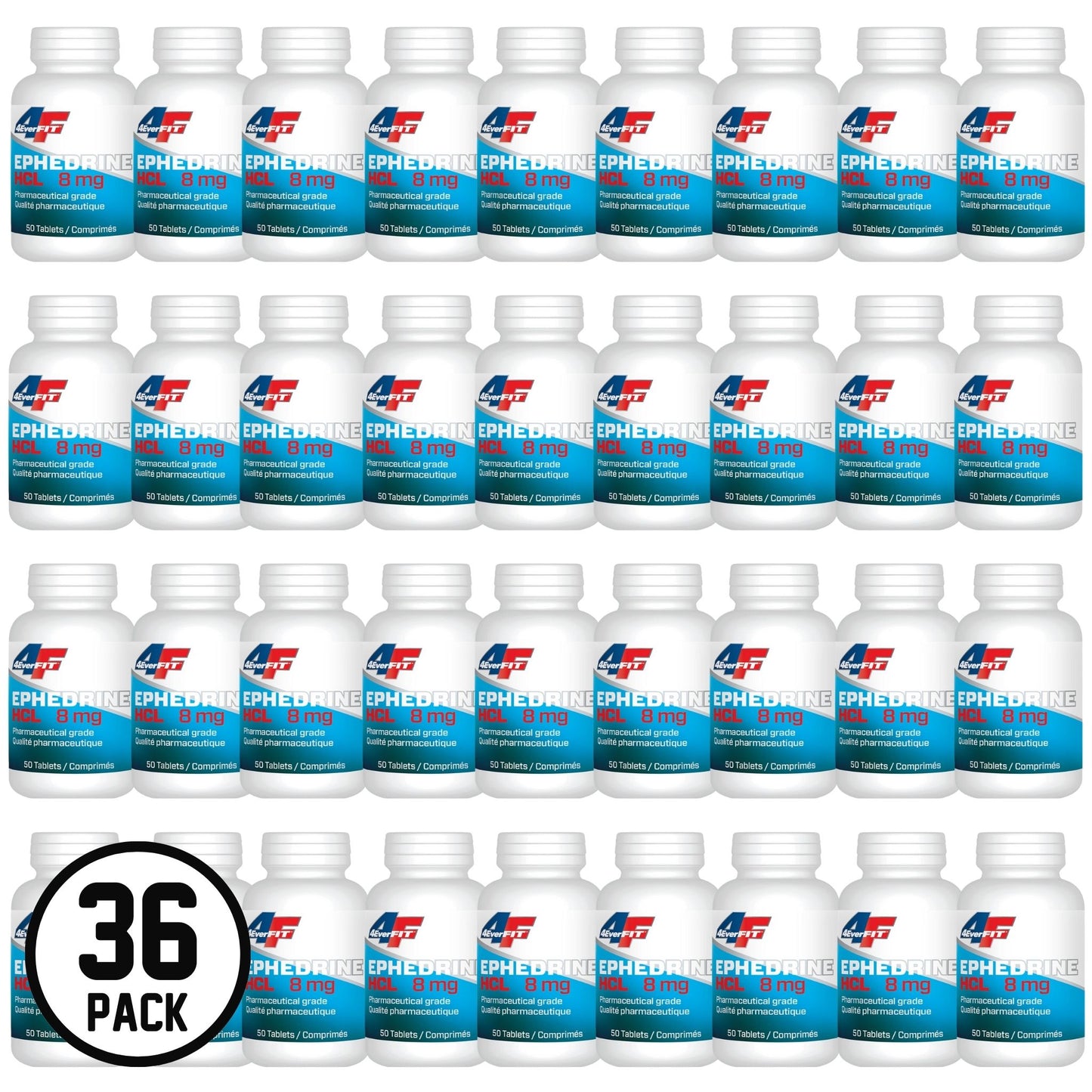 4Ever Fit Ephedrine 8mg, Pharmaceutical Grade (Ephedrine HCL Ships within Canada Only)