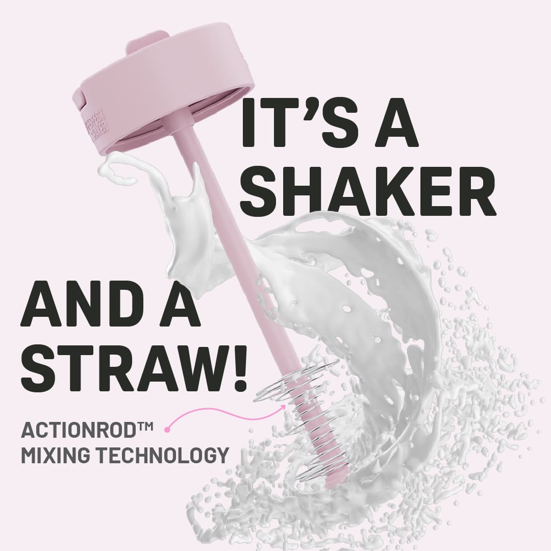 PerfectShaker LUMA Shaker Cup with Built In Straw, Ultra Premium Tritan Plastic, Leak-Proof, Shatter-Proof and Odor Resistant, 828ml