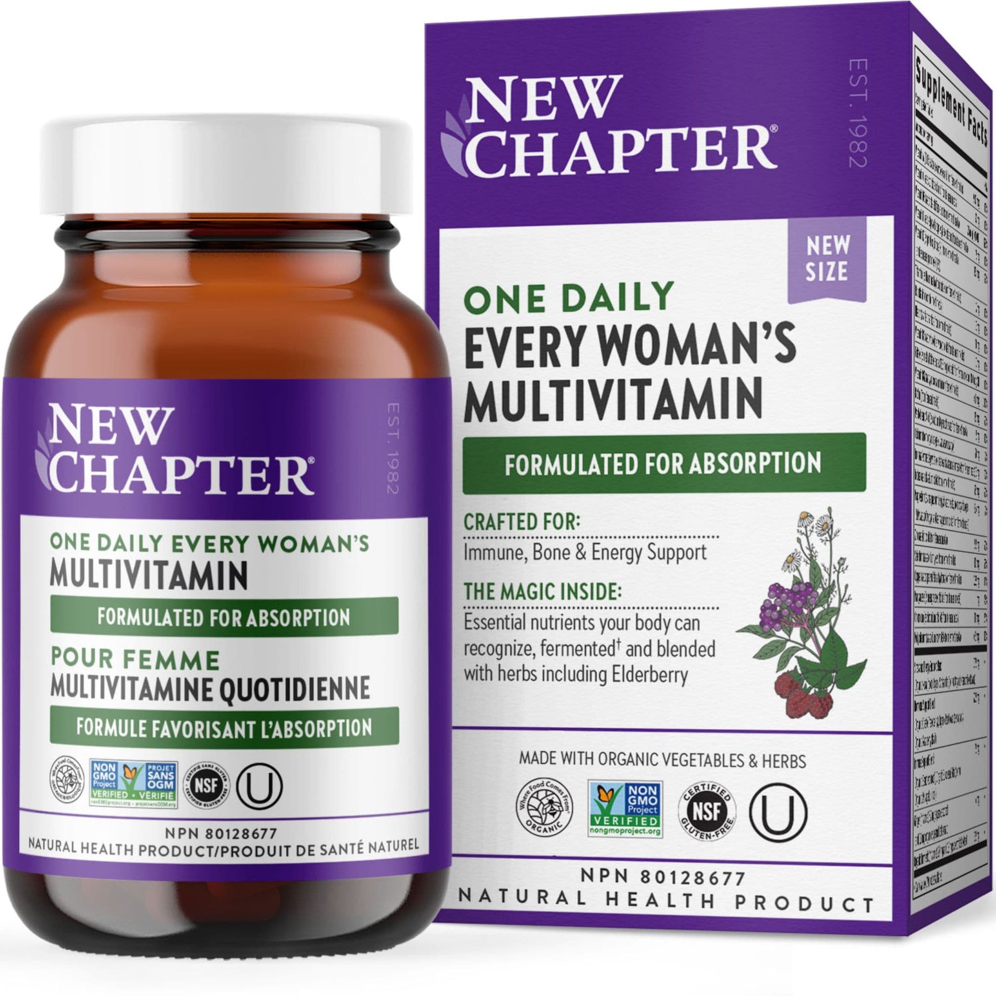 30 Tablets | New Chapter One Daily Every Woman's Multivitamin