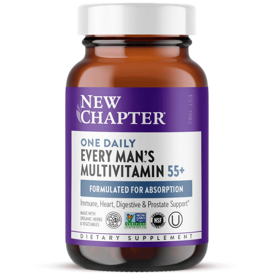 60 Tablets | New Chapter One Daily Every Man's Multivitamin 55+