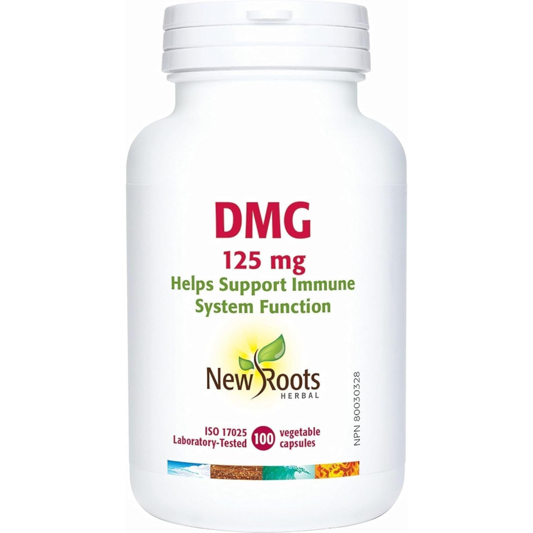 New Roots DMG 125mg, Dimethylglycine for Immune Support, Glycine for M